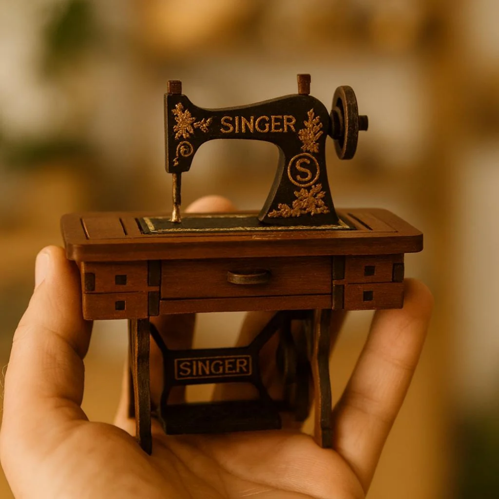 Miniature Singer Sewing Machine: A Timeless Handmade Tribute to Craftsmanship