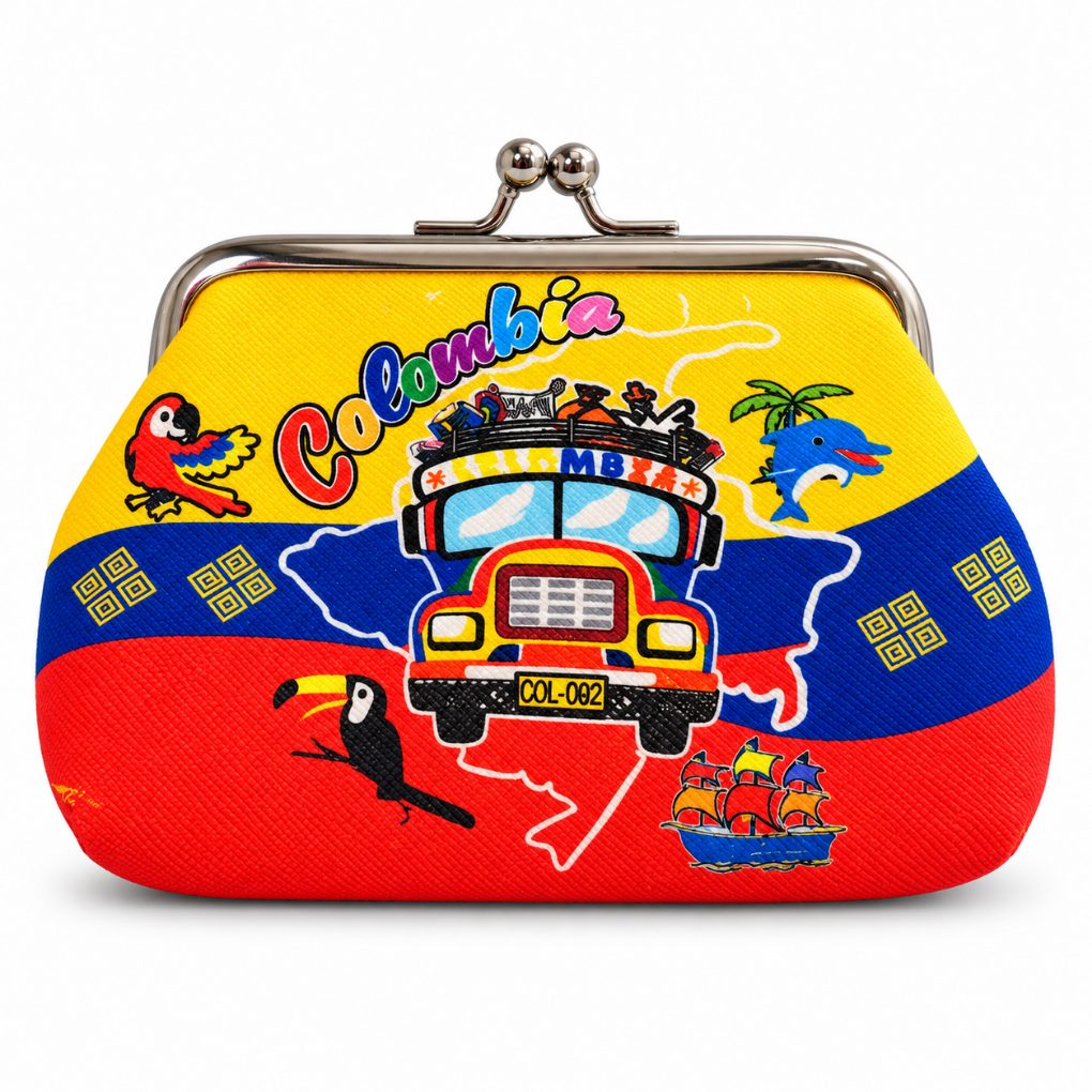 Colombian Chiva bus coin purse souvenir wallet