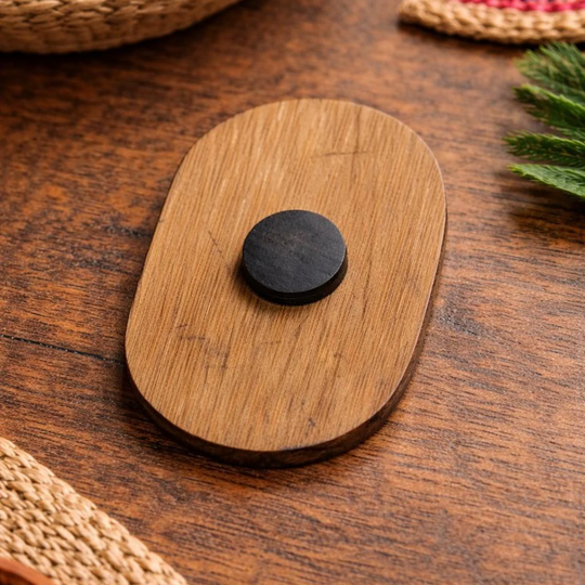 Coconut Shell Colombia Magnet – Handmade Natural Fridge Magnet