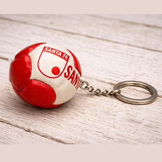 Santa Fe Soccer Ball Keychain Handmade