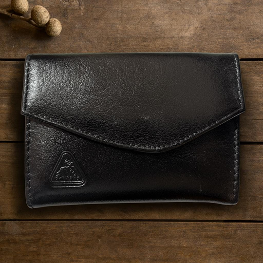 Handmade Colombian Leather Wallet | Artisan Bifold with Snap Closure