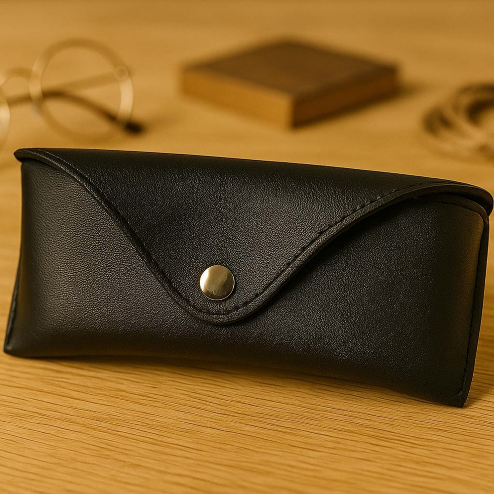 Handmade Leather Glasses Case – Protective Eyewear Pouch