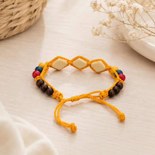 Handmade Colombian Flag Bracelet | Adjustable Friendship Bracelet | Colombia Souvenir Gift