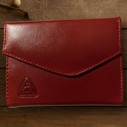 Handmade Colombian Leather Wallet | Artisan Bifold with Snap Closure