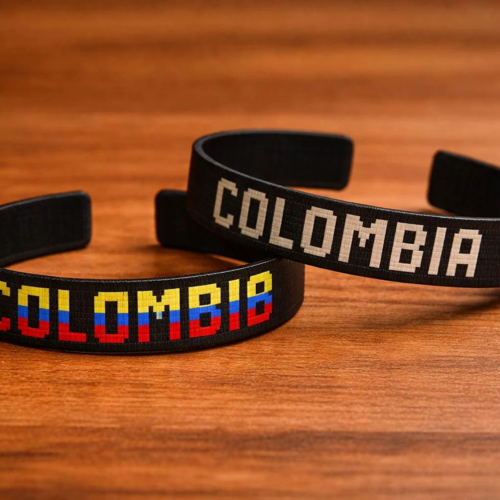 Colombia Bracelet | Colombian Flag Wristband | Soccer Fan Bracelet