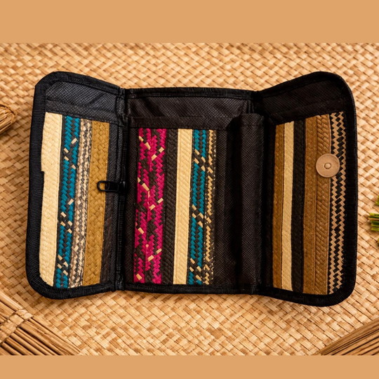 Handmade Caña Flecha Woven Wallet – Colombian Ethnic Clutch