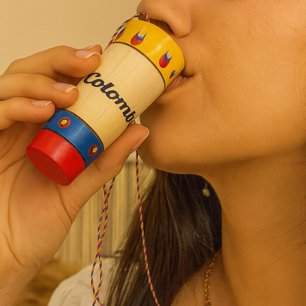 Hand-Painted Colombian Shot Glass | Artisan Aguardiente Cup