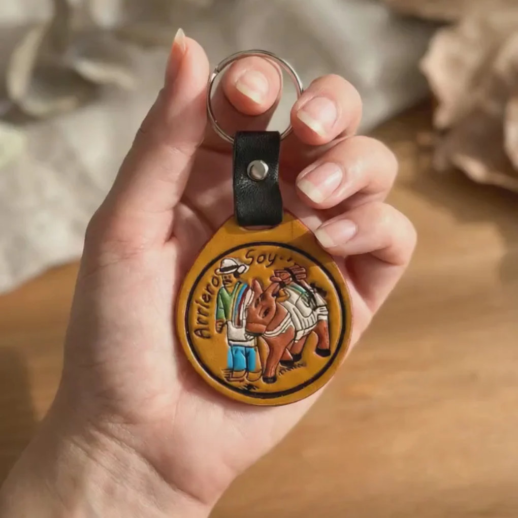 Arriero Leather Keychain
