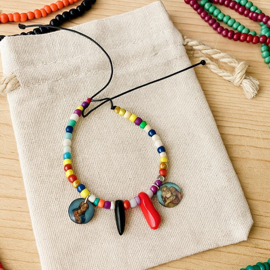 Handmade Azabache Baby Bracelet | Evil Eye Protection, Custom Charms