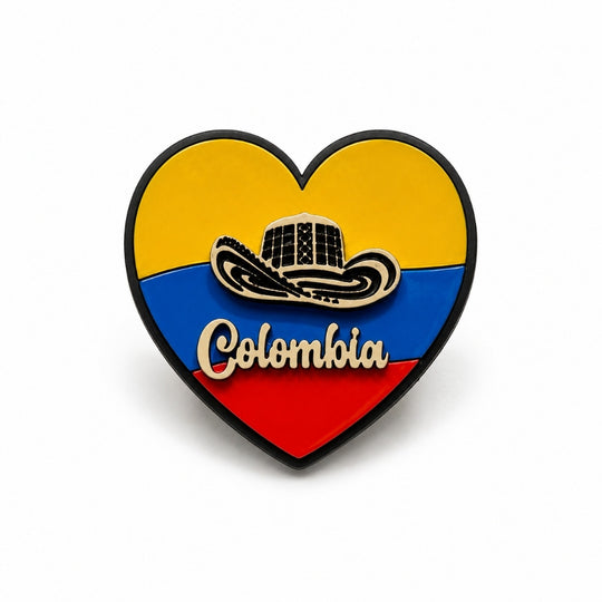 Handmade Colombia Heart Fridge Magnet | Colombian Souvenir Gift