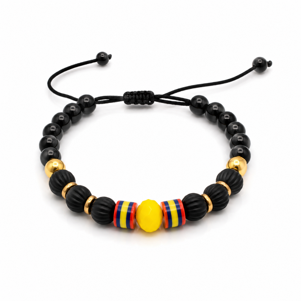 Handmade Colombian Beaded Bracelet | Premium Adjustable Bracelet | Colombia Flag Artisan Jewelry