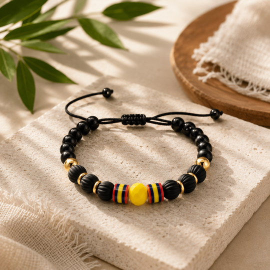 Handmade Colombian Beaded Bracelet | Premium Adjustable Bracelet | Colombia Flag Artisan Jewelry