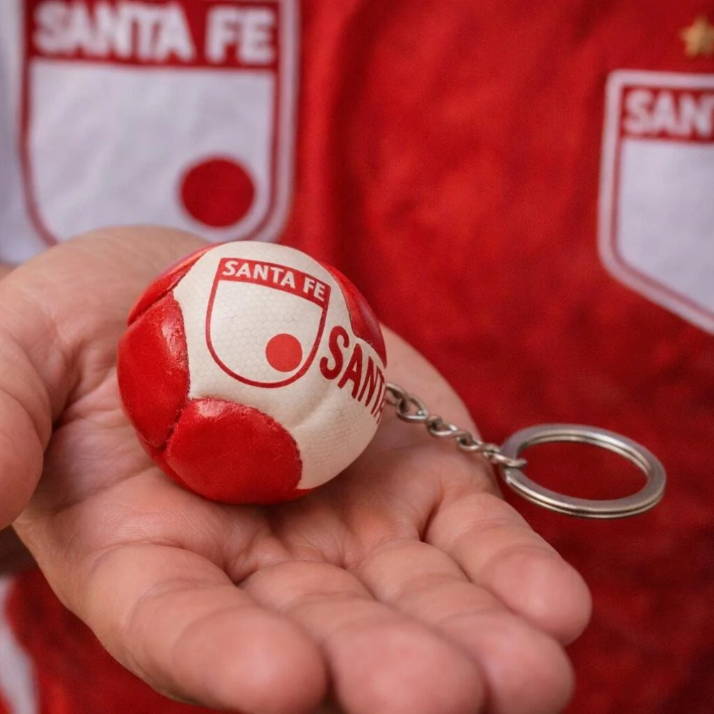 Santa Fe Soccer Ball Keychain Handmade