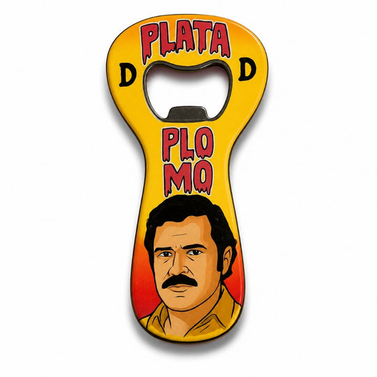 Handmade Pablo Escobar Art Bottle Opener – Colombian Bar Decor