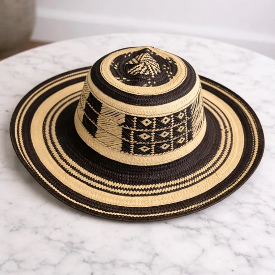 Colombian Sombrero Vueltiao for Kids – Handmade Traditional Hat for Boys &amp; Girls | Cultural Artisan Gift