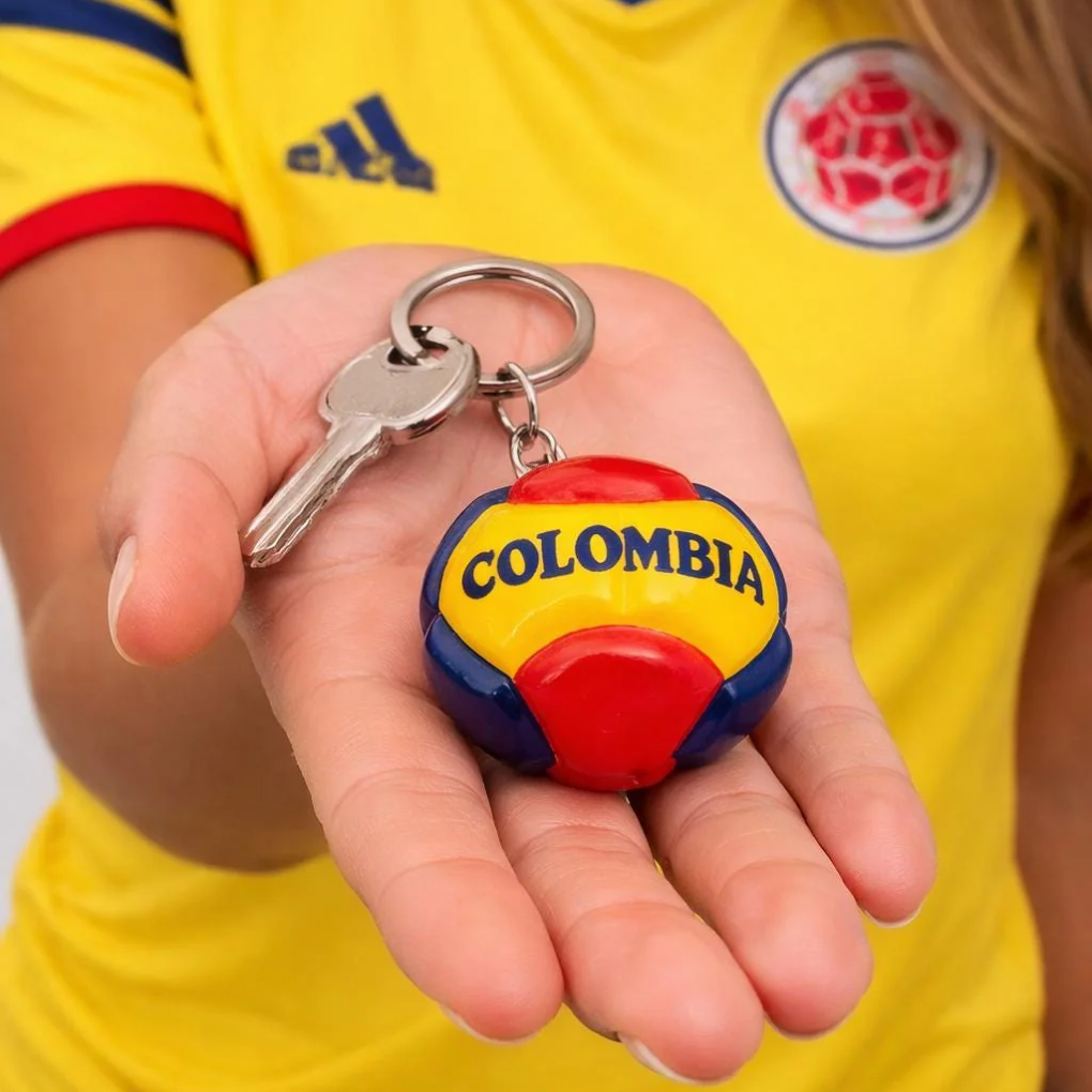 Handmade Soccer Colombia  Keychain | 2026 Football Souvenir