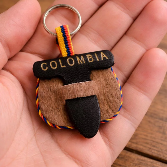 Handmade Leather Colombian Carriel Keychain – Mini Coin Purse