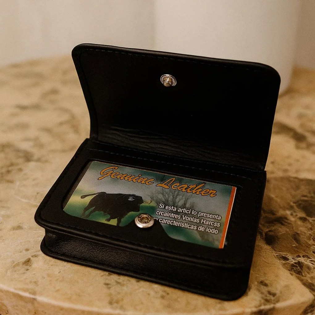 Handmade Leather Wallet with RFID Protection – Custom Engraved Gift
