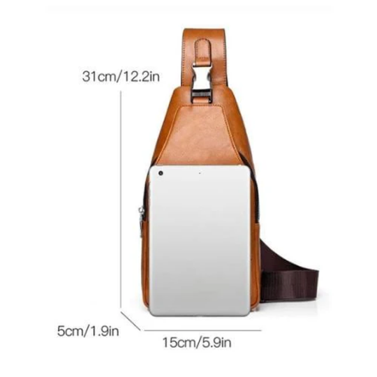 Vintage Style PU Leather Crossbody Messenger Bag