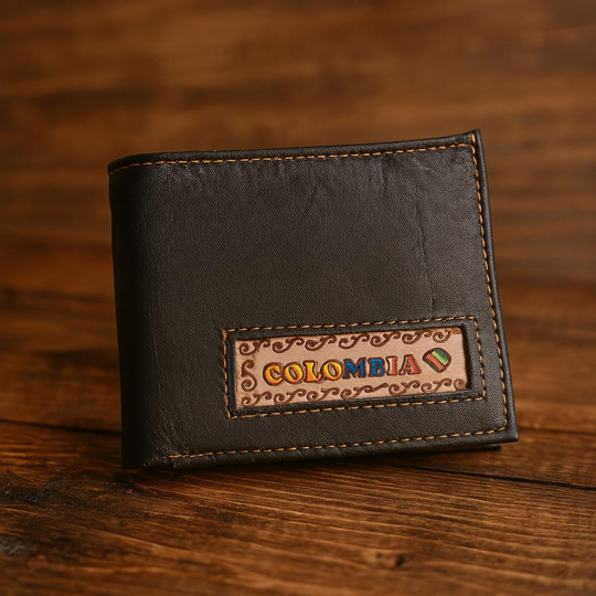 Colombian Leather Wallet for Men | Handmade Bifold | Unique Travel Souvenir | Artisan Gift for Him