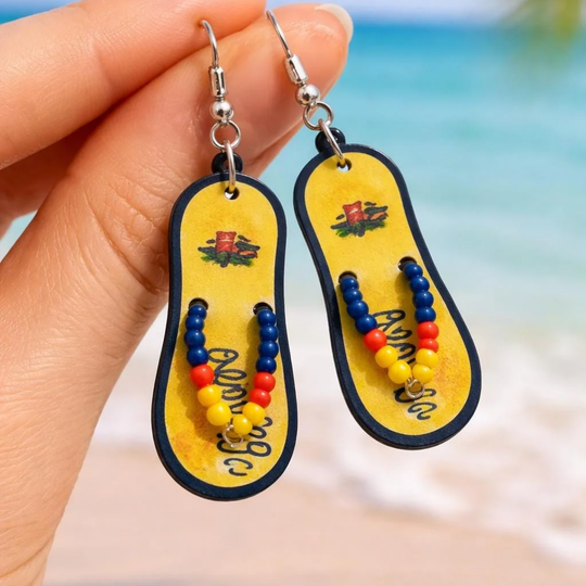 Funny Flip Flop Earrings | Colorful Summer Jewelry | Beach Vacation Earrings | Fun Gift for Her
