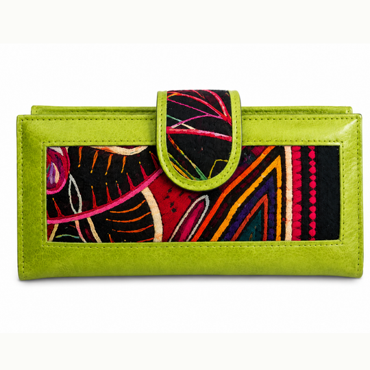 Handmade Leather Mola Wallet for Women