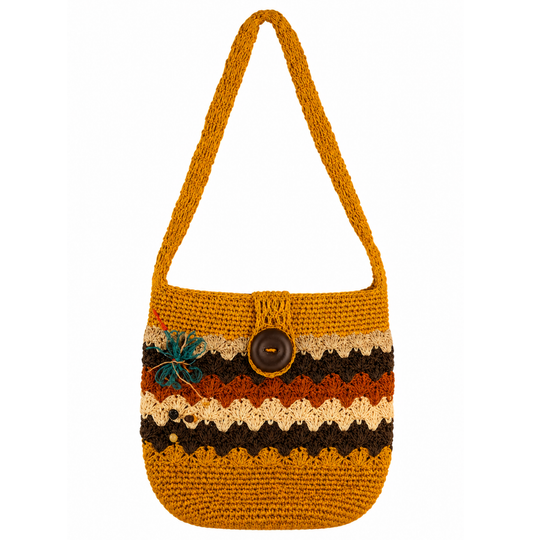 Handmade Colombian Fique Crossbody Bag | Natural Fiber Artisan Shoulder Purse