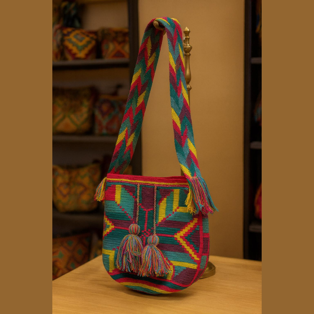 Wayuu Mochila Bag – Handmade Colombian Crossbody Purse