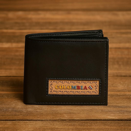 Colombian Leather Wallet for Men | Handmade Bifold | Unique Travel Souvenir | Artisan Gift for Him