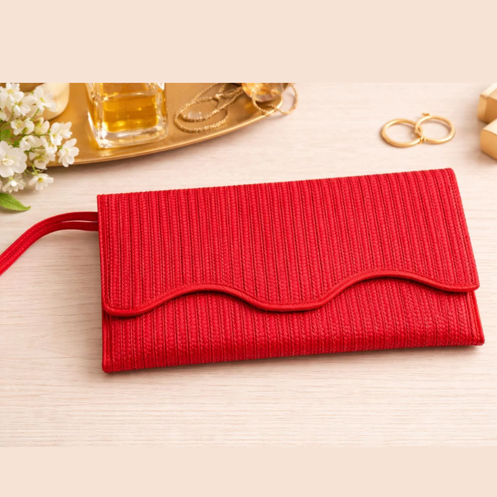 Handwoven Caña Flecha Clutch – Natural