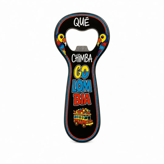 Handmade Colombian Bottle Opener Magnet – Folk Art Souvenir