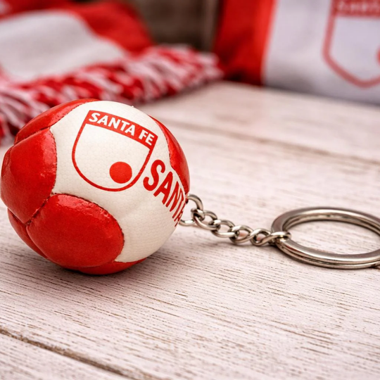 Santa Fe Soccer Ball Keychain Handmade