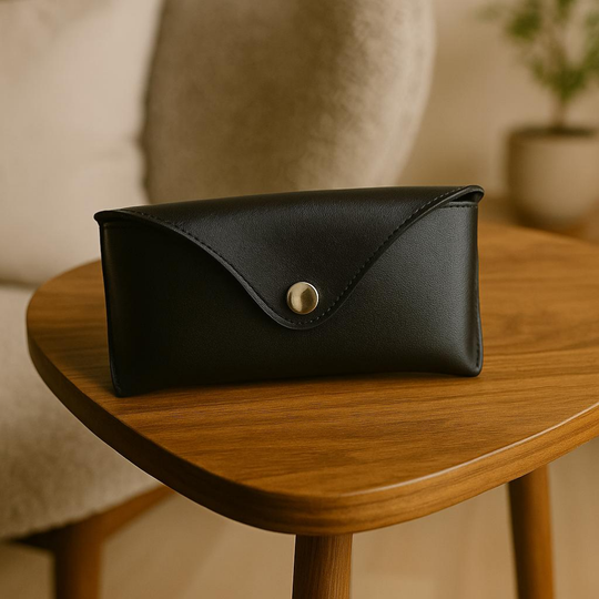 Handmade Leather Glasses Case – Protective Eyewear Pouch