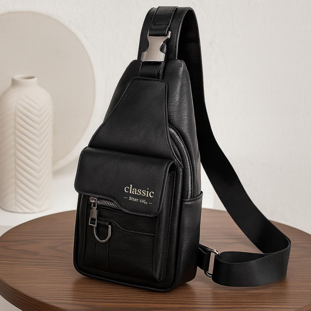 Vintage Style PU Leather Crossbody Messenger Bag