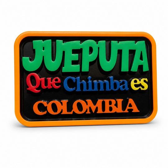 Handmade Colombian Slang Fridge Magnet – Parce &amp; Que Chimba Designs | Colorful MDF Souvenir