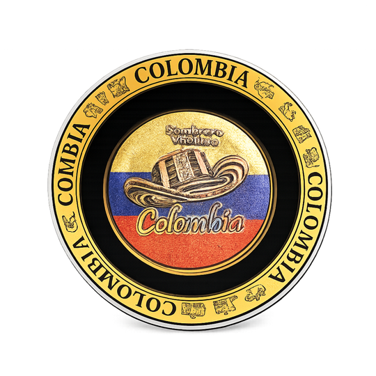 Handmade Colombian Sombrero Vueltiao Decorative Plate  | Cultural Home Decor