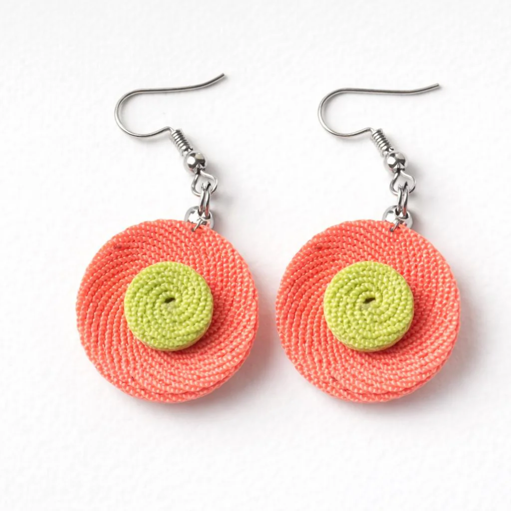 Colombian Handmade Earrings | Vueltiao Hat Inspired | Boho Statement Jewelry | Artisan Gift for Women