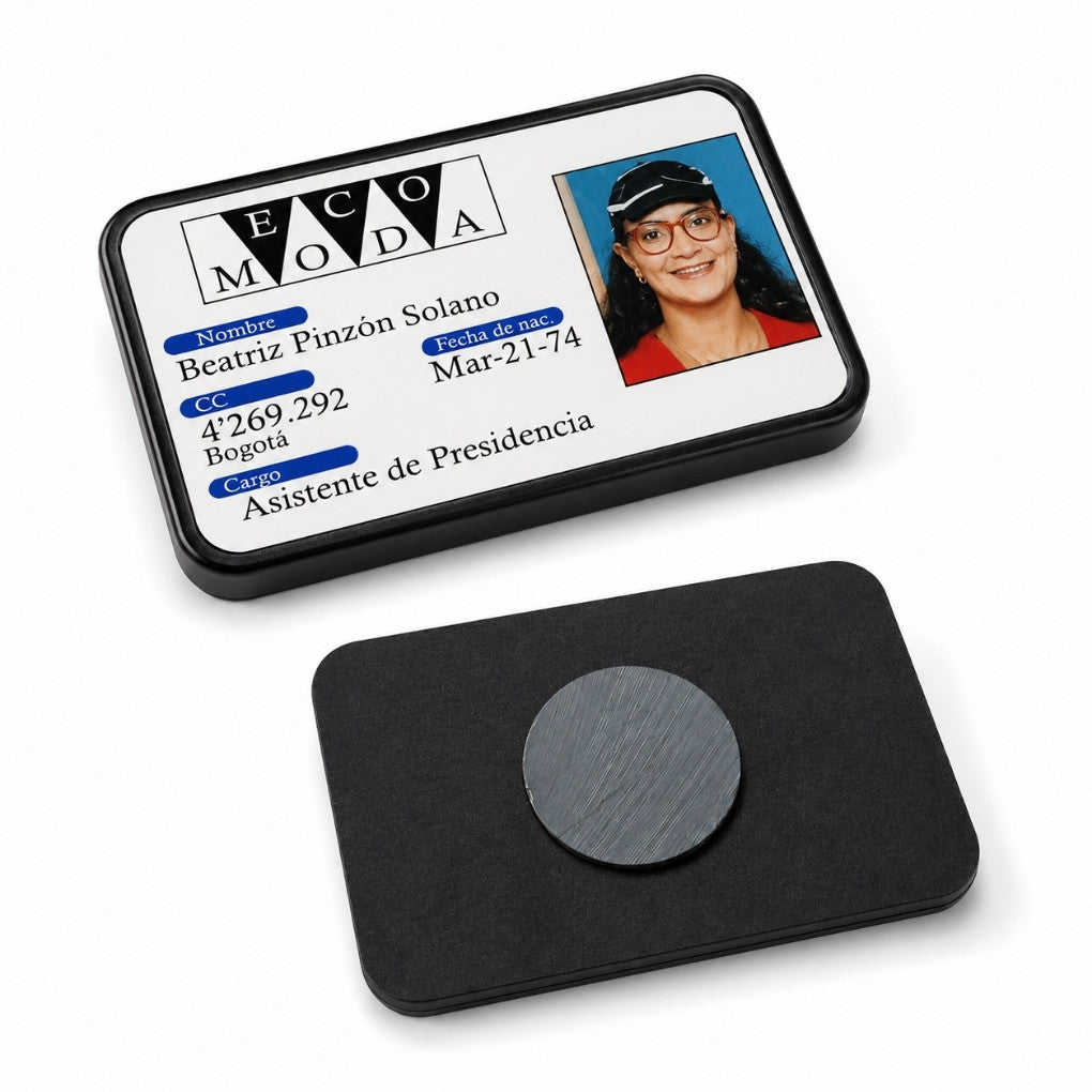 Handmade Betty la Fea ID Magnet | Colombian Telenovela Collectible | EcoModa Badge