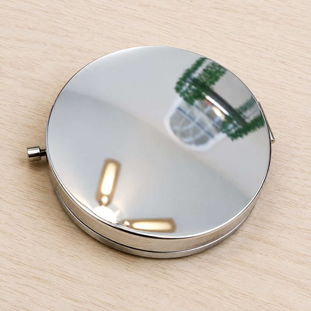 Handcrafted Colombian Makeup Mirror Chiva and Music Pocket Beauty Mirror
