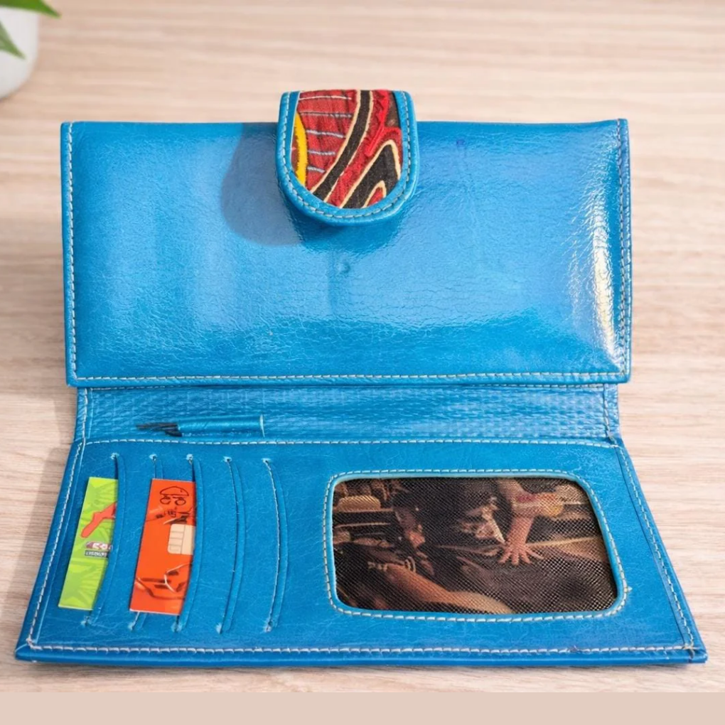 Handmade Leather Mola Wallet for Women