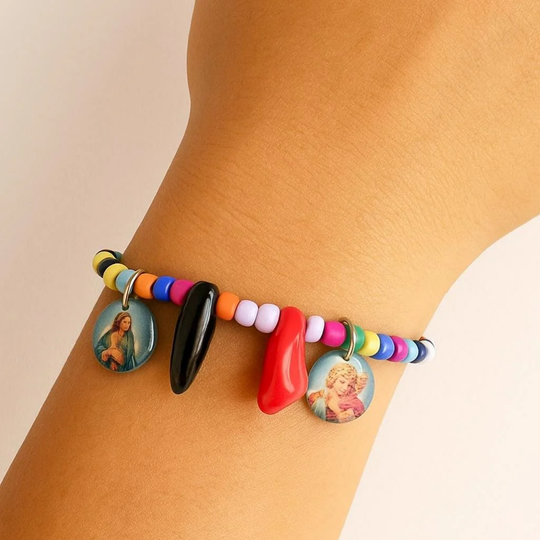 Handmade Azabache Baby Bracelet | Evil Eye Protection, Custom Charms
