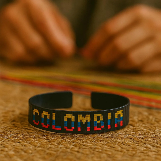 Colombia Bracelet | Colombian Flag Wristband | Soccer Fan Bracelet
