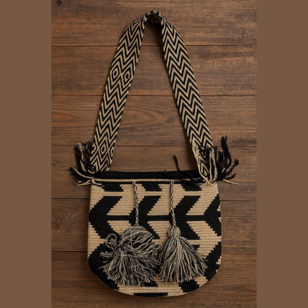 Wayuu Mochila Bag – Handmade Colombian Crossbody Purse, Ethical Boho Style