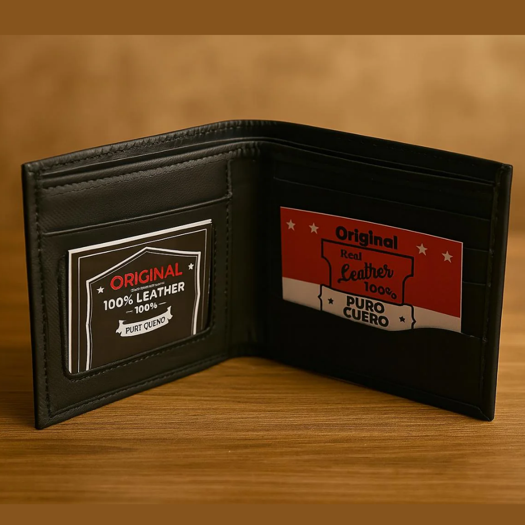 Colombian Leather Wallet for Men | Handmade Bifold | Unique Travel Souvenir | Artisan Gift for Him
