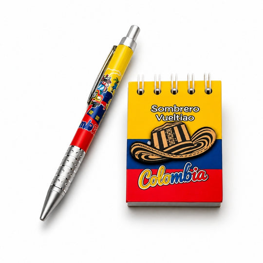 Handmade Colombian Magnetic Notepad Set – Chiva &amp; Sombrero Vueltiao Mini Pads