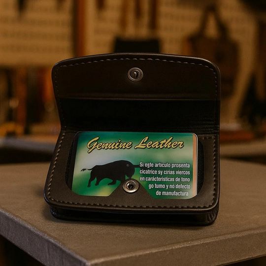 Handmade Leather Wallet with RFID Protection – Custom Engraved Gift