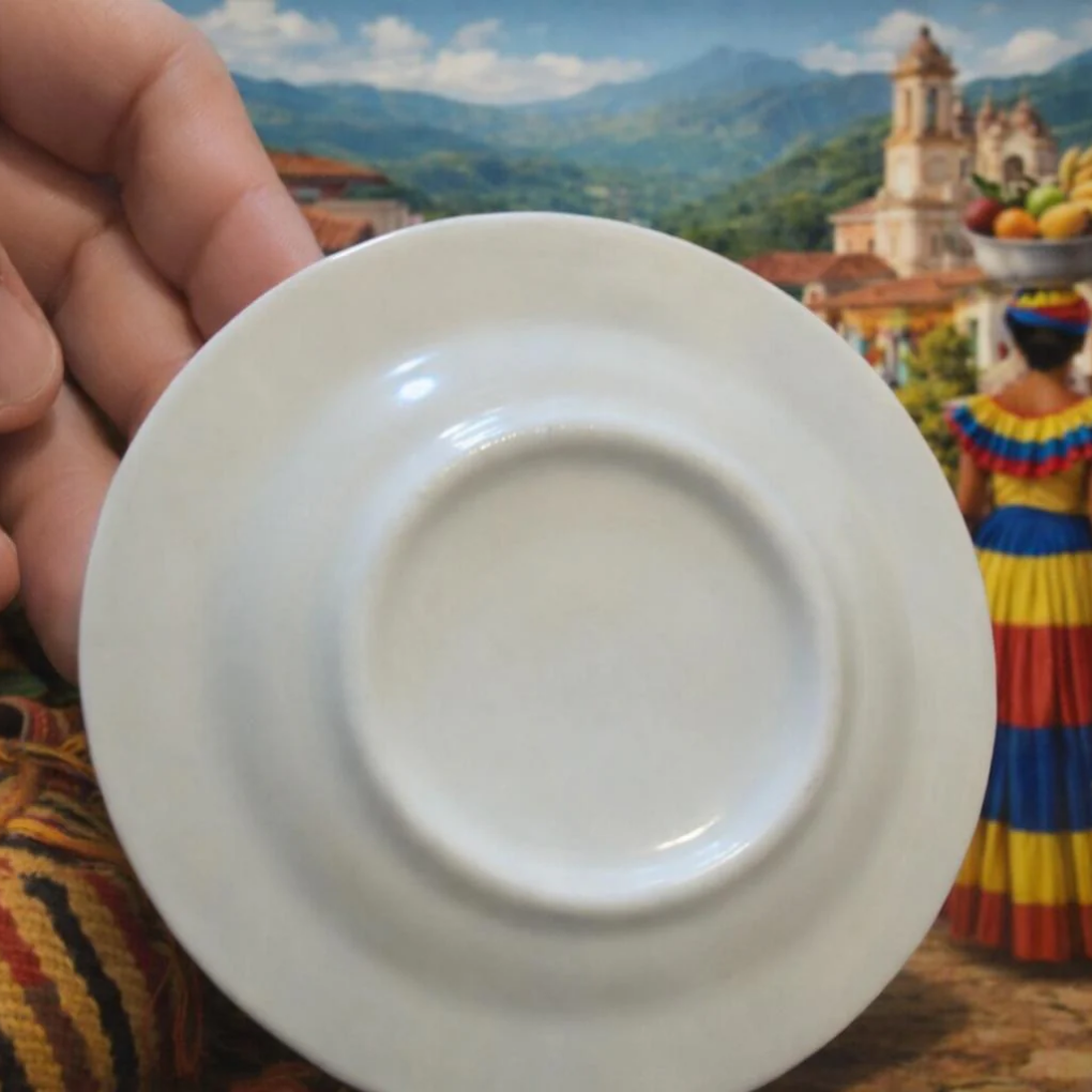 Handmade Colombian Chiva Porcelain Decorative Plate | Cultural Home Decor