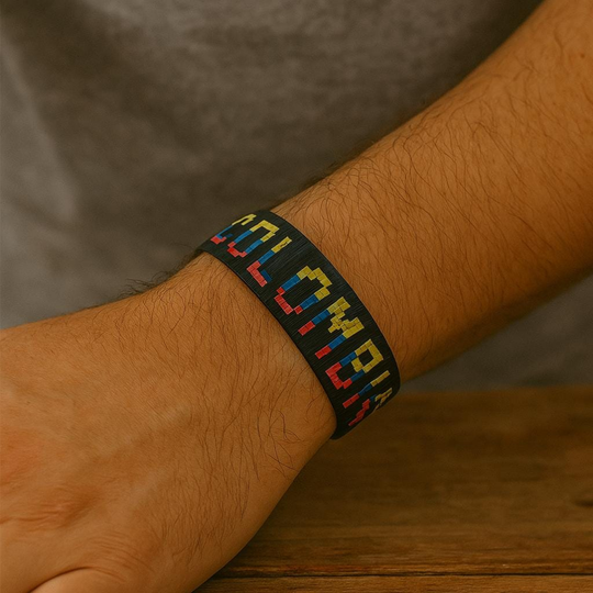 Colombia Bracelet | Colombian Flag Wristband | Soccer Fan Bracelet