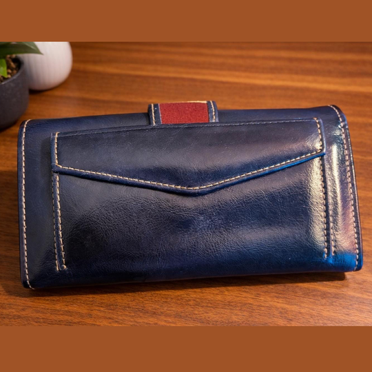 Handmade Leather Mola Wallet for Women