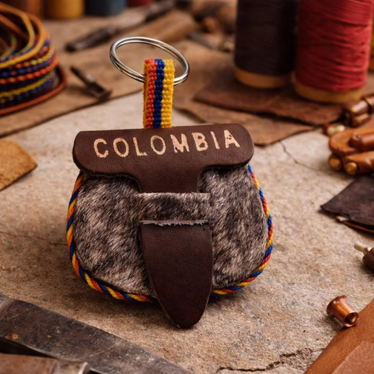 Handmade Leather Colombian Carriel Keychain – Mini Coin Purse